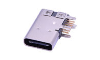 3,1 contatos modelo da base 14 do 90-grau do conector de C liga de cobre dos micro USB