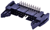 Conectores de Pin quadrados da placa de circuito, 2,54 milímetros de fio do ângulo direito ao encabeçamento da placa