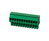 Verde chapeado SN do passo 1*10P do conector CPT 3.81mm do bloco de terminais PA66 30-16AWG