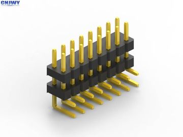 2 pinos a 100 conectores de Pin da placa de circuito dos pinos, plástico dobro conector de Pin de 2,54 milímetros