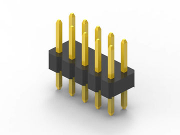 DIP Conector de cabeçalho de alfinete masculino 2 mm Pitch Dual Row Material de contato de latão