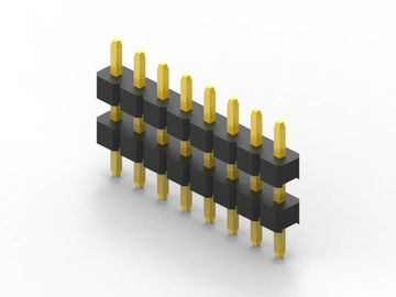 10 pinos 2,54 mm Pitch macho Pin cabeçalho conector resistência de contato 20mΩ Max