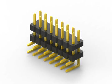 2 pinos a 100 pinos Conectores de pinos de placa de circuito, conector de pinos de plástico duplo de 2,54 mm