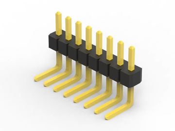 Cabeçalho Long Pin Linha única, Conector de Cabeçalho de Ângulo Direito Quadrado