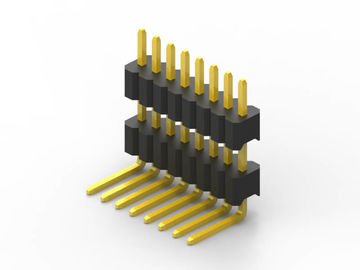 1.27 mm Pitch PCB Header Connector Concave Bending Single Row Duplo Plástico