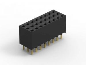 Três fileiras de 6 pinos Female Header Connector Board To Board Corrente de classificação 2.0A