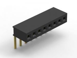 Conector de cabeçalho feminino de 6 pin a 40 pines de 1,27 mm de cor preta durável