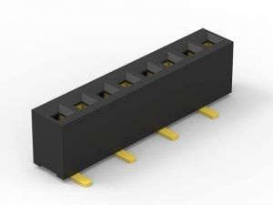 Single Row SMD Board To Board Connector, 1.0mm Pitch Female Female Header Socket (Soquete de cabeçalho feminina feminina)