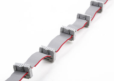 FCC 16 Pins Flat Ribbon Cable Assembly Com 2,54mm IDC Socket RoHs Material
