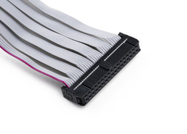 2.54mm IDC Flat Ribbon Cable Assembly com tubo de encolhimento térmico de comprimento personalizado