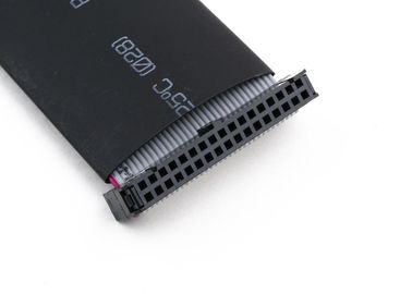 2.54mm IDC Flat Ribbon Cable Assembly com tubo de encolhimento térmico de comprimento personalizado