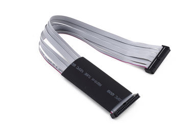 2.54mm IDC Flat Ribbon Cable Assembly com tubo de encolhimento térmico de comprimento personalizado