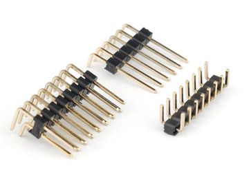 Conector de cabeçalho de alfinete de superfície de latão, conector de cabeçalho de 8 alfinetes