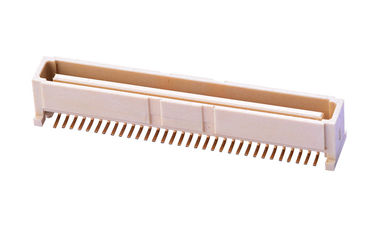 64 PIN Bit PCB Board To Board Connector 1.0MM Assento Vertical Material LCP bege