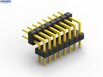 Conector de pin de ângulo direito PCB, conector de cabeçalho de pin de 20 pines durável