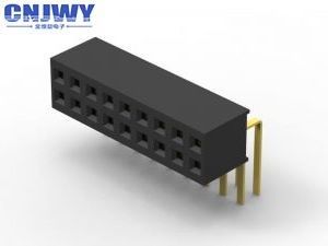 Quadro de circuito impresso 20 pines conector feminino, ângulo direito 2 x 20 cabeçalho feminino flash ouro