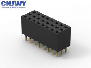 Três fileiras de 6 pinos Female Header Connector Board To Board Corrente de classificação 2.0A