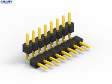 Pcb Pin Connector 2.0mm Pitch, Conector de cabeçalho de linha única de latão