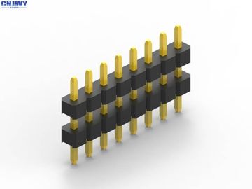 10 pinos 2,54 mm Pitch macho Pin cabeçalho conector resistência de contato 20mΩ Max