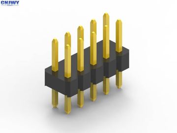 DIP Conector de cabeçalho de alfinete masculino 2 mm Pitch Dual Row Material de contato de latão