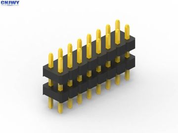 Conector de cabeçalho de 10 pines Gold Flash, cabeçalhos de separação de duas fileiras