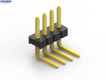 Conector de cabeçalho de alfinete masculino de ângulo direito 1,27 mm Pitch 2 pinos a 80 pinos