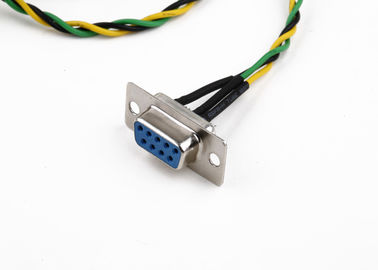 9 pinos Fêmea D - Sub veículo cablagem harness plug em bloco terminal colorido fio
