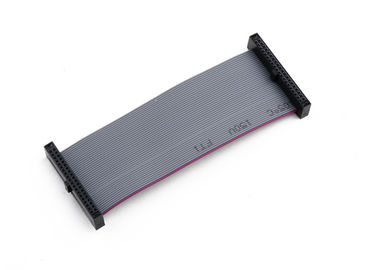 Grão 2 * 07 Ways Flat Ribbon Cable Assembly com conector retangular de 1,27 mm