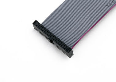 Grão 2 * 07 Ways Flat Ribbon Cable Assembly com conector retangular de 1,27 mm