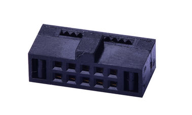 Conector de cabo de flash de ouro IDC 1,27 mm 2 * 6 vias PBT material isolante