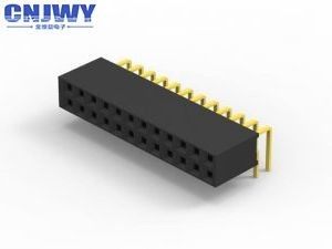 Conector de cabeçalho de PCB feminino Gold Flash PBT Resistência ao isolamento do material