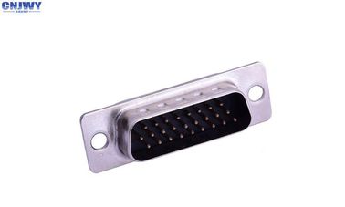 Conector de três linhas Db 26 pin, 180 graus D Sub macho Conector liga de cobre