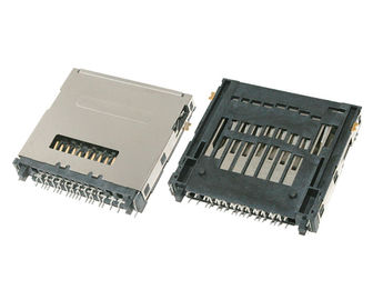 Conector de cartão micro SD de três em um terminal Boa resistência à temperatura