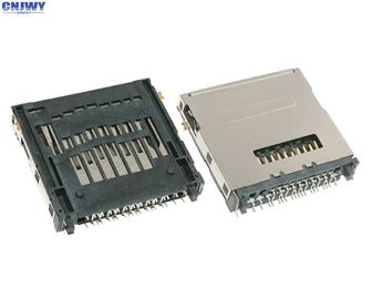 Conector de cartão micro SD de três em um terminal Boa resistência à temperatura