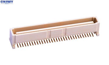 64 PIN Bit PCB Board To Board Connector 1.0MM Assento Vertical Material LCP bege