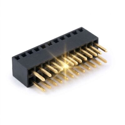 Conector de cabeçalho fêmea SMT de fileira única de 1,27 mm de passo, perfil baixo, fita e bobina, soquete de PCB