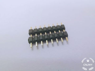 Conector de cabeçalho de alfinete masculino 1 * 8P L = 14mm Duplo plástico 0,8U de ouro Flash PE embalagem