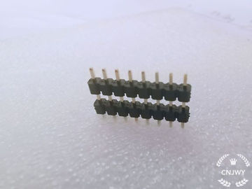 Conector de cabeçalho de alfinete masculino 1 * 8P L = 14mm Duplo plástico 0,8U de ouro Flash PE embalagem