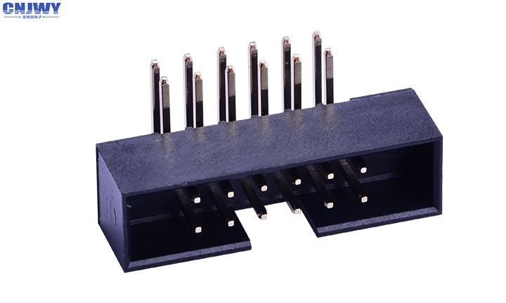 Conector de cabeçalho de caixa de ângulo direito 2 * 6 pin PA6T Altura 4,8 mm Classificação de corrente 2.0AMP