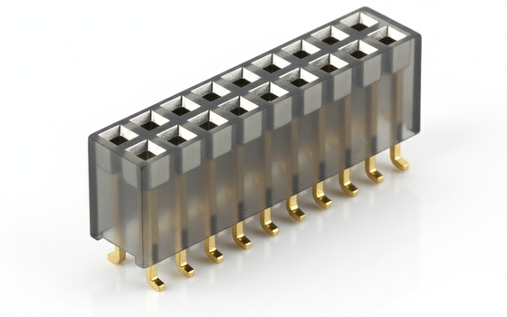 2x20P Conector de cabeçalho feminino 2.54mm Pitch 3A Classificação de corrente