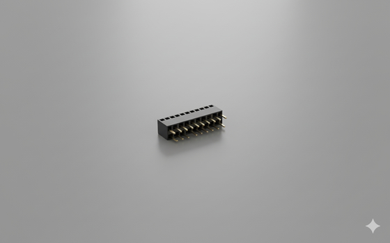 2x20P Conector de cabeçalho feminino de 2,54 mm de ouro revestido 250V