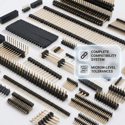 Conector de Pino Macho para Montagem em Superfície SMT de Linha Dupla com Passo de 2.54mm PCB 80 Pinos Compatível com Refluxo