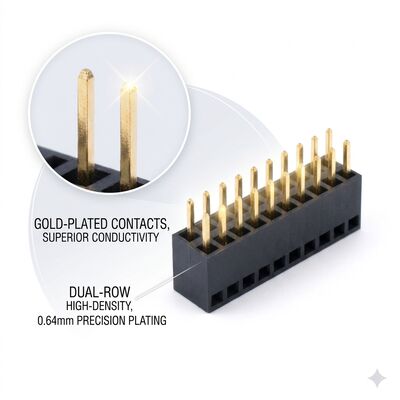 Conector de cabeçalho fêmea mezanino, passo fino de 0.8mm, fileira dupla 2x30p, soquete pcb de empilhamento